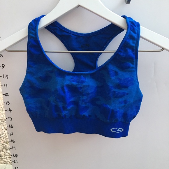 Champion blue camo sports bra medium - Picture 2 of 6